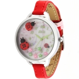 Mini-clay-lovely-watch-double-layer-glass-ladybug-waterproof-ladies-watch-s817